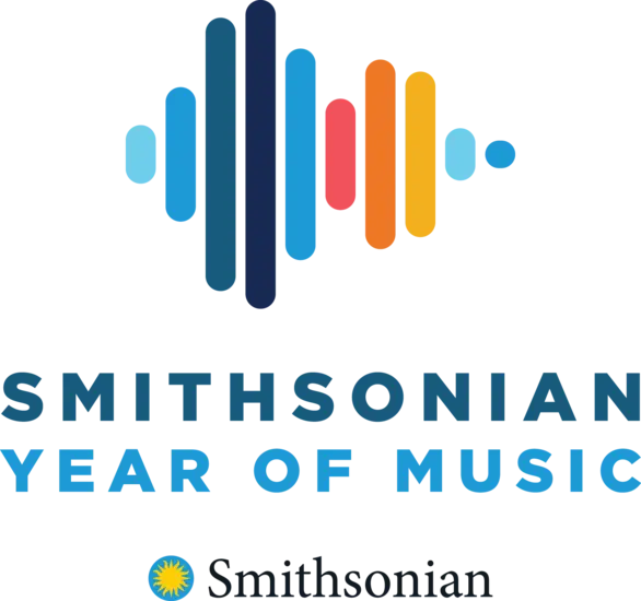 Smithsonian year of music logo